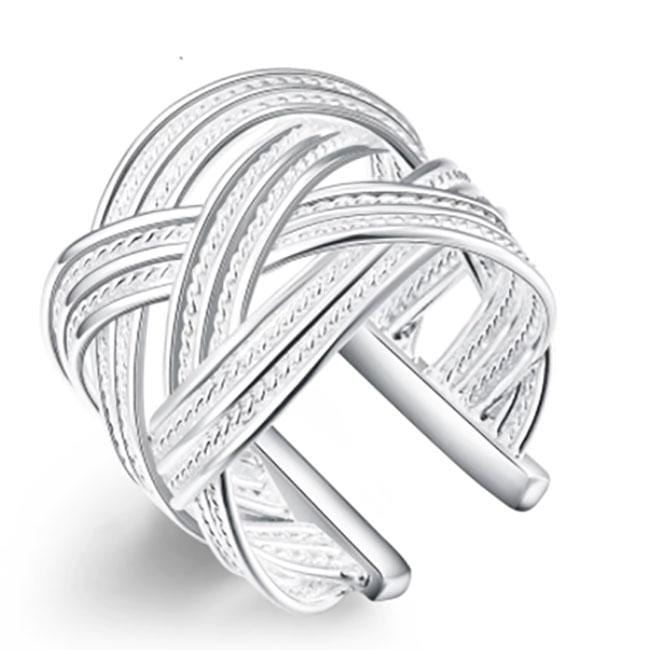 Zoey Silver Weave Ring