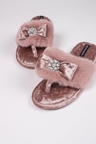 Sophia Pink Slippers