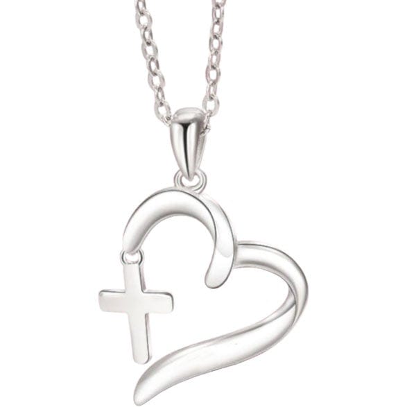 Elody Heart Cross Necklace